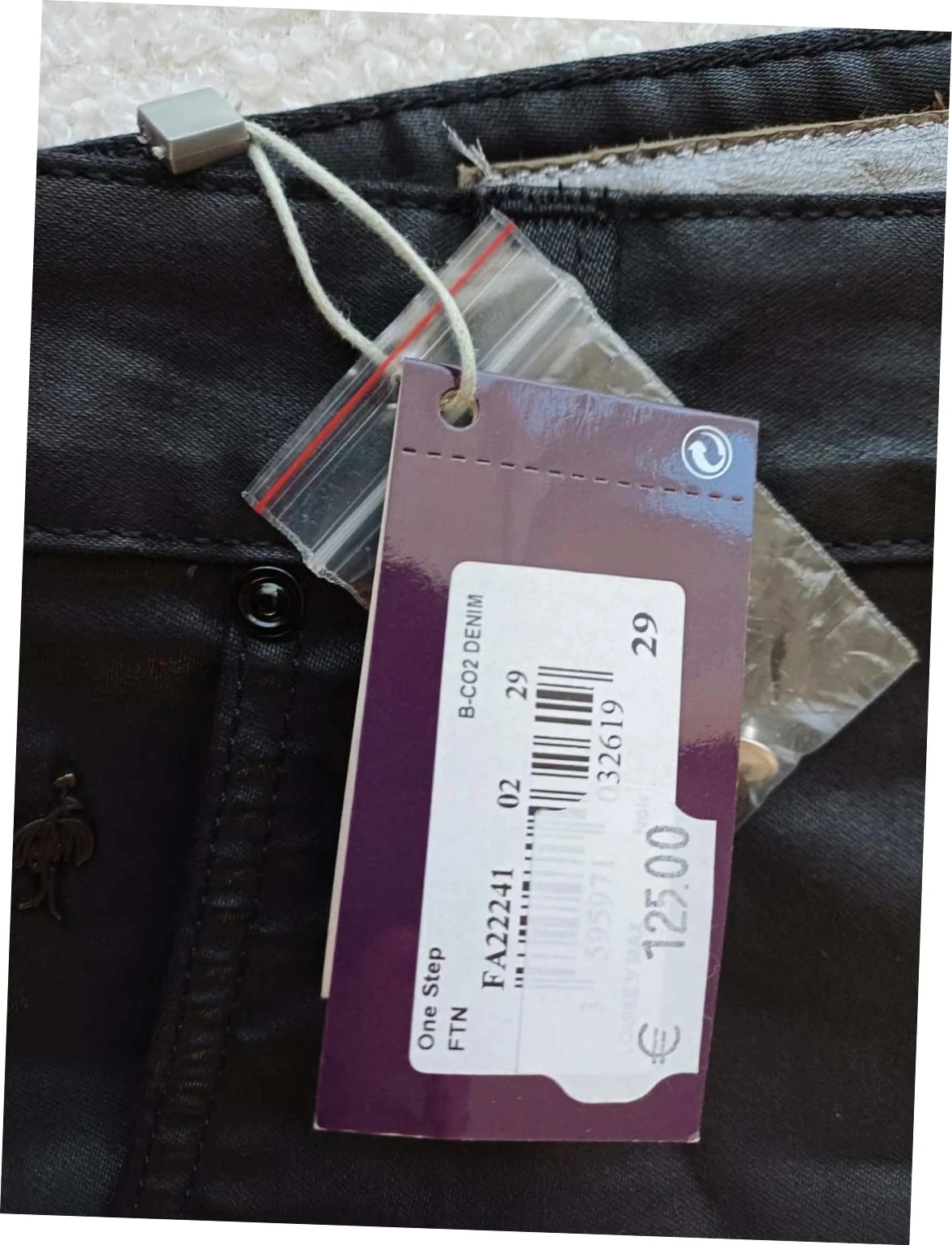 Slim zwart gecoate broek One Step "Le Louise" - Nieuw met label - Maat 29 – photo 4